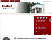 Tablet Screenshot of casteelchiropractic.com
